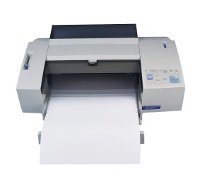 Computer Printer with Paper