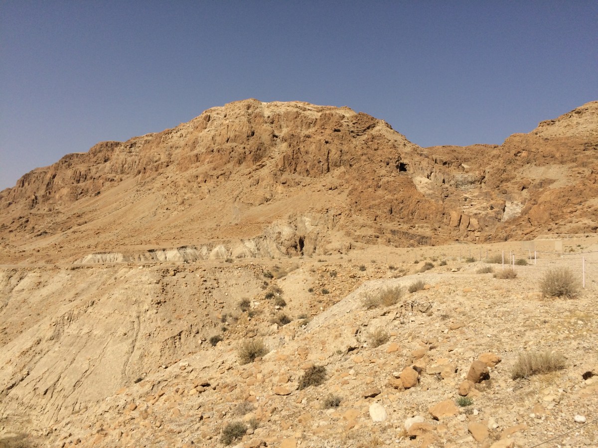 The desert area of the Dead Sea